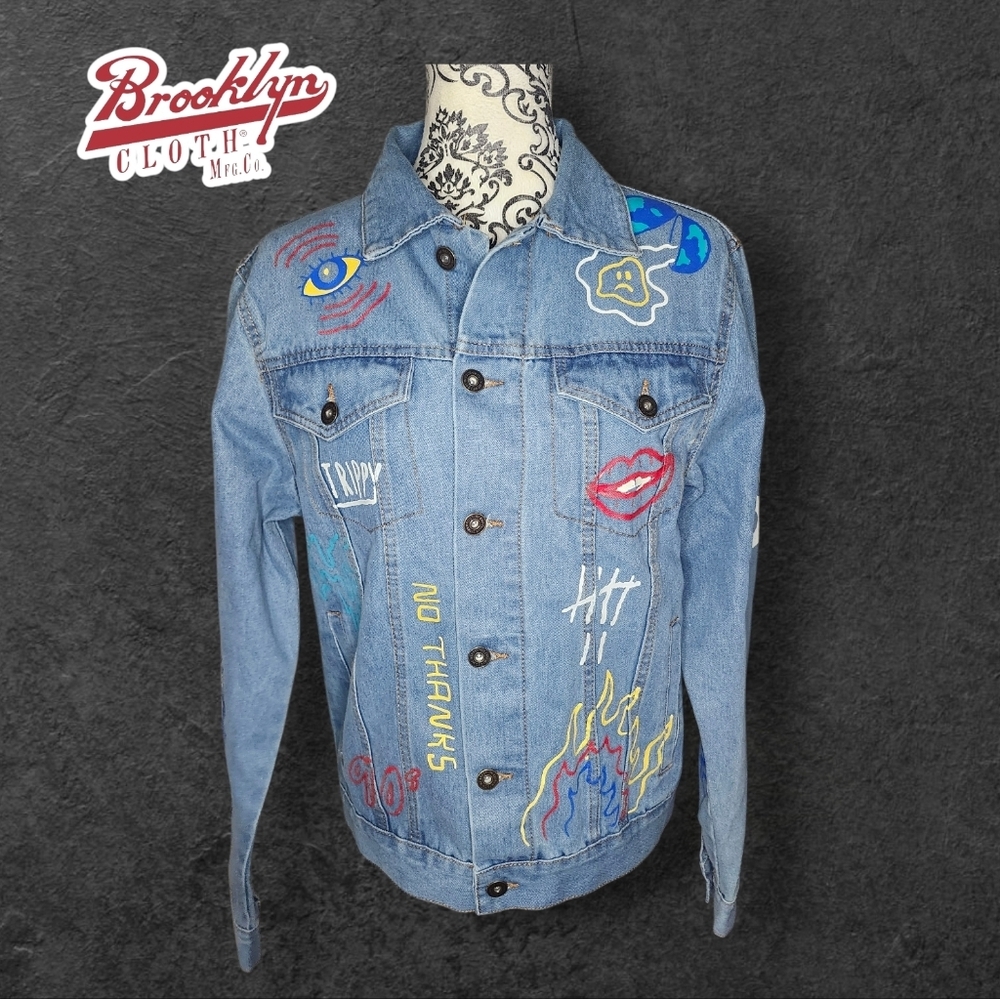 BROOKLYN CLOTH Graffiti Jean Jacket - Small